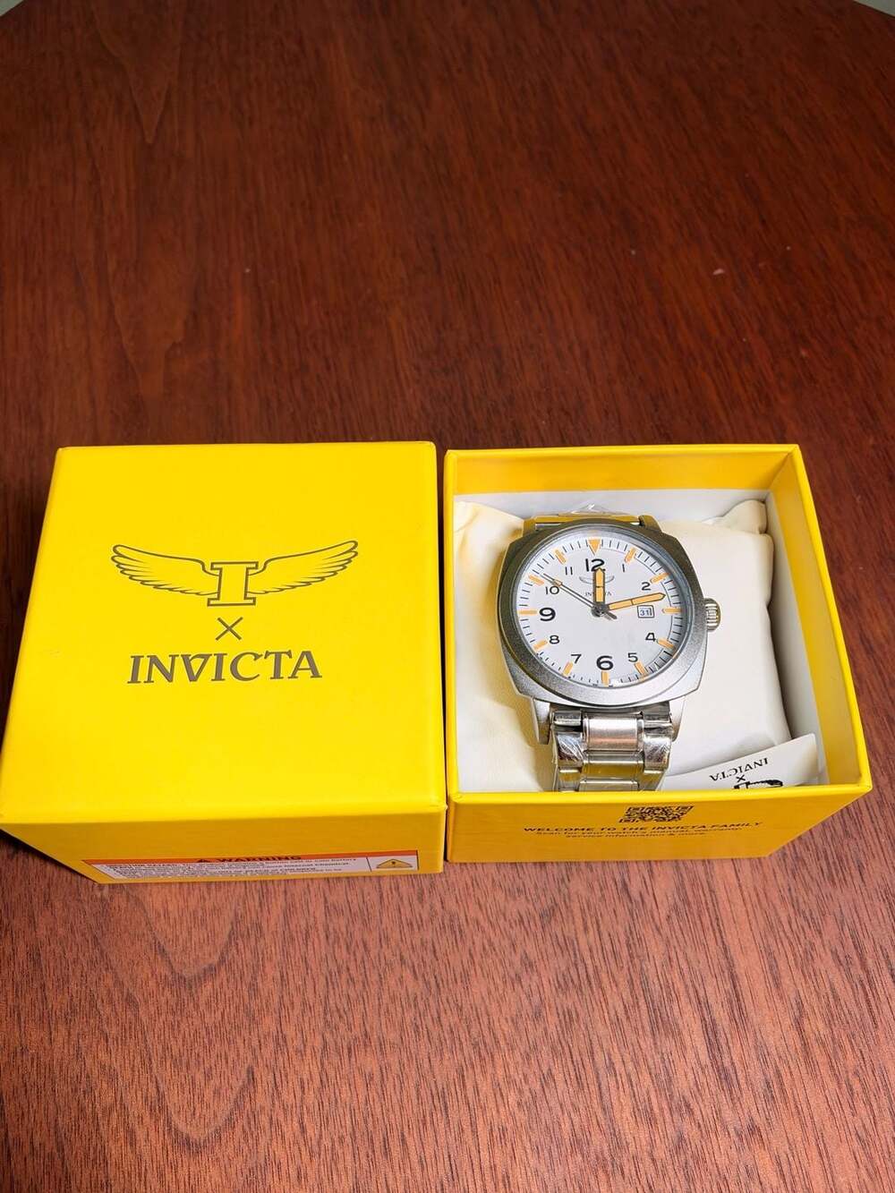 Invicta Specialty 44mm White Dial Stainless Steel Men's Watch